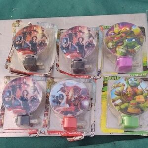 Superhero and Ninja Turtles Night Lights(6)